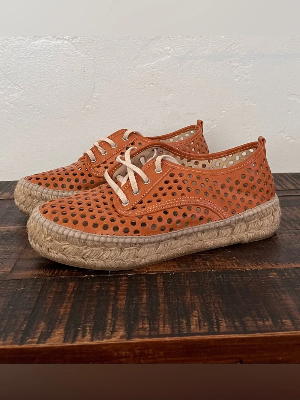 Loeffler Randall perforated leather